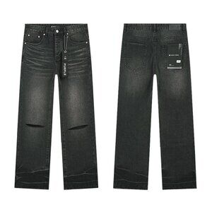Men's Black Distressed Jeans
